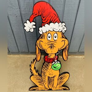The Grinch Max Christmas kick floor stand Decor 14x28